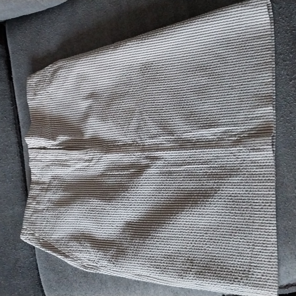 J. Crew Gray seersucker Textured Skirt